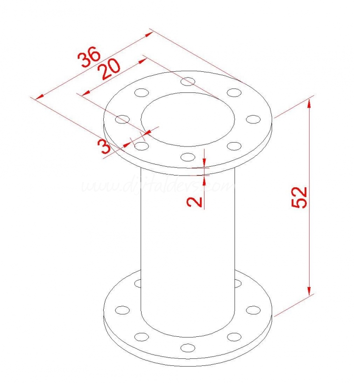 İzometric Şekil Çizimi 10