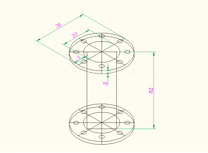 İzometric Şekil Çizimi 10