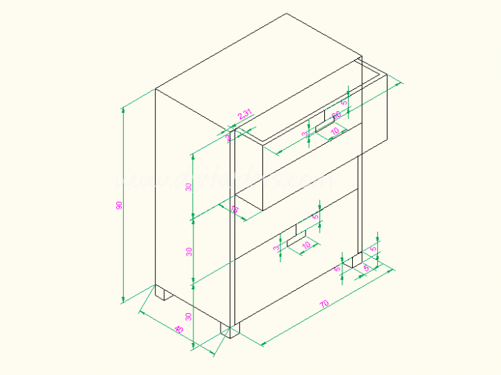 İzometric Şekil Çizimi 8