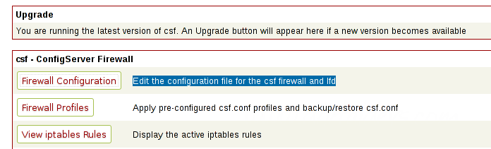 CSF(ConfigServer Security & Firewall) Ayarları