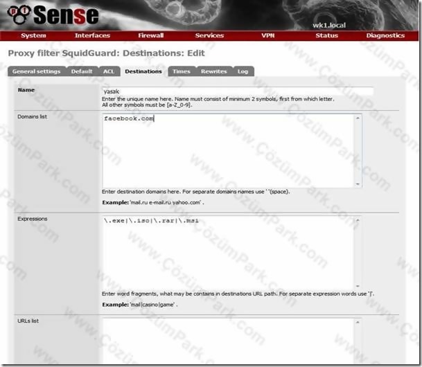 Pfsense Kullanıcı Bazlı Web Filtreleme ve Download Yasaklama