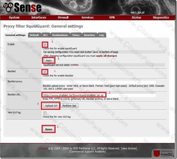 Pfsense Kullanıcı Bazlı Web Filtreleme ve Download Yasaklama