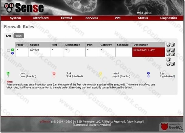 Pfsense Kullanıcı Bazlı Web Filtreleme ve Download Yasaklama