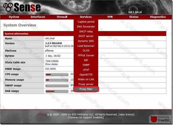 Pfsense Kullanıcı Bazlı Web Filtreleme ve Download Yasaklama