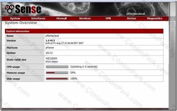 Pfsense Kurulum ve ilk Ayarlar