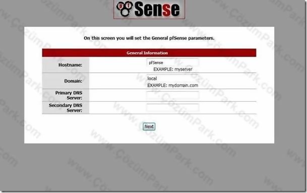 Pfsense Kurulum ve ilk Ayarlar