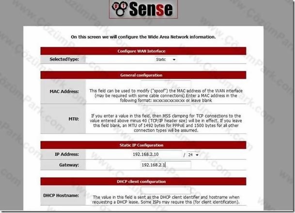 Pfsense Kurulum ve ilk Ayarlar