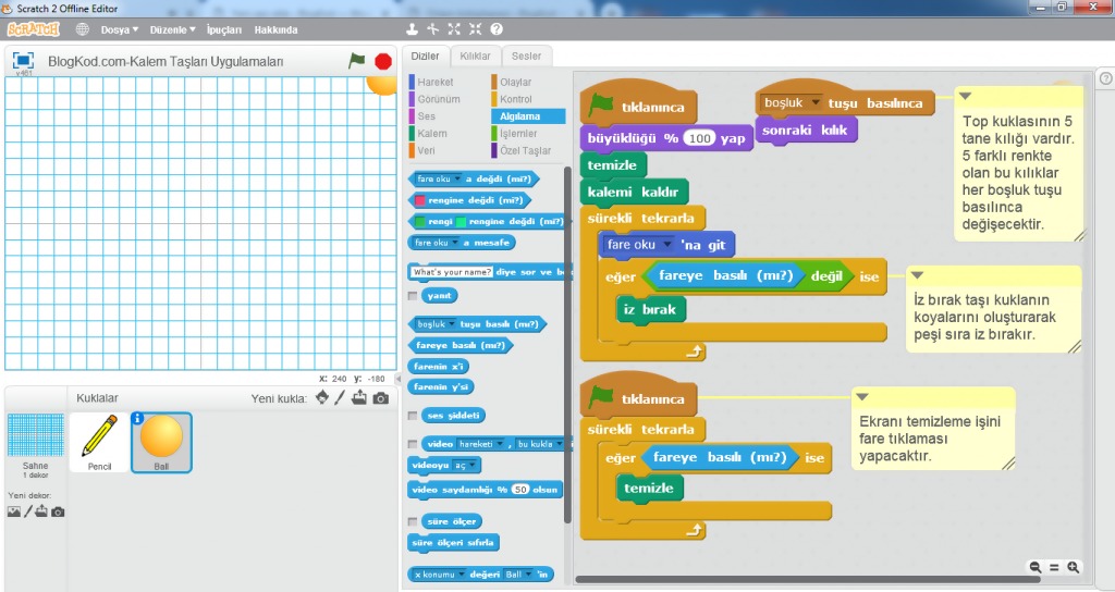 Scratch-Resim Çizici Uygulaması