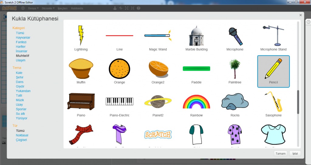 Scratch-Resim Çizici Uygulaması