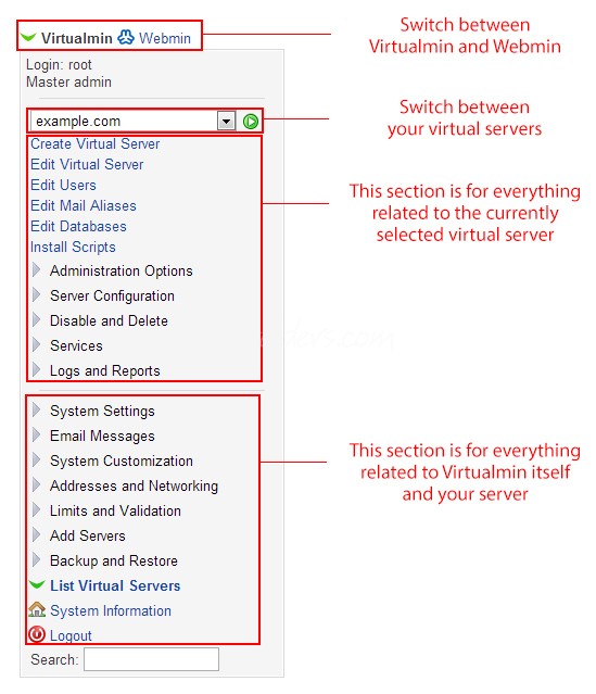 Virtualmin'e Yeni Web Sitesi Host Etmek