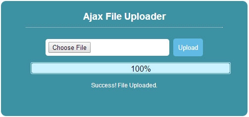 jQuery Ajax File Upload
