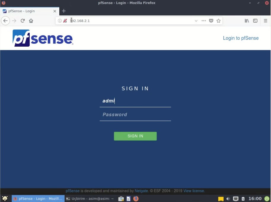 Pfsense Kurulum ve ilk Ayarlar