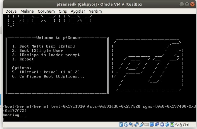 Pfsense Kurulum ve ilk Ayarlar