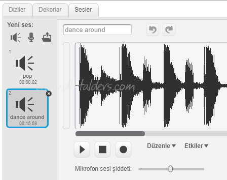 Scratch Dans Eden Çocuk Yapımı