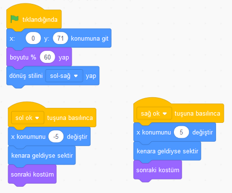 Scratch Basit Hareket Kodları