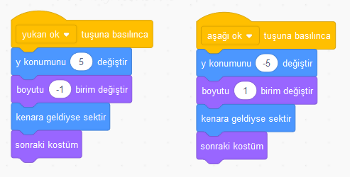 Scratch Basit Hareket Kodları