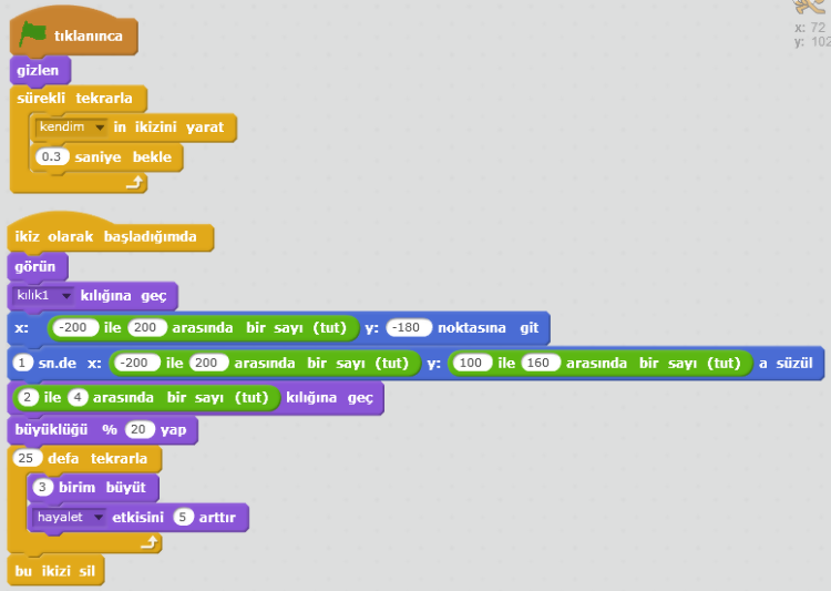 Scratch ile Havai Fişek Uygulaması