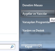 Yazıcı İşlemleri