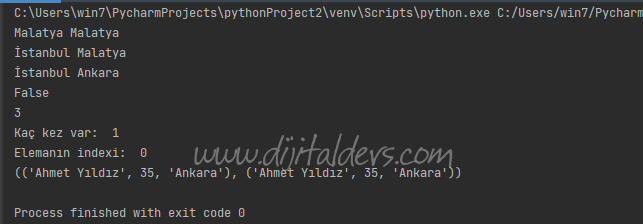 Python'da Diziler