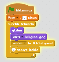 Düşen Elmaları Toplama Oyunu