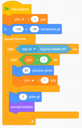 Scratch ile Sahneler Arası Gezinti