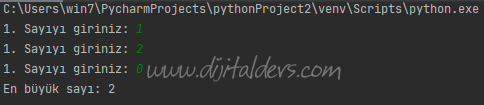 Pythonda If Kullanımı