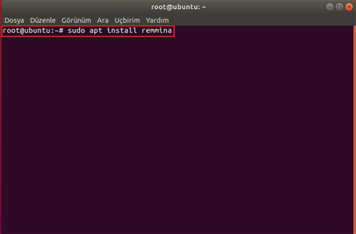 Linux'dan Windows Masaüstüne Bağlanma (Remmina)