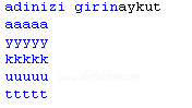 Metin (String) İşlemleri