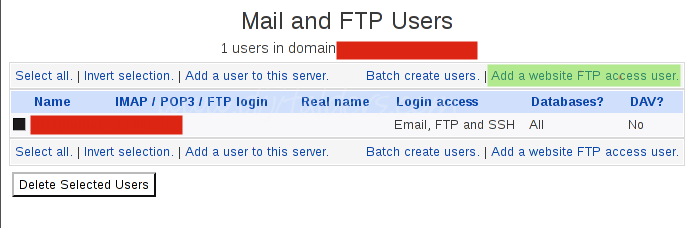 Virtualmin'e Yeni Web Sitesi Host Etmek