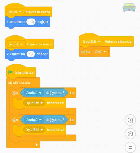 Basit Araba Yarışı Oyunu