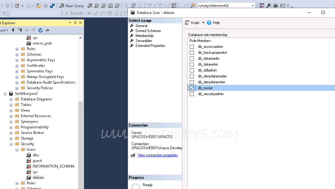 Sql Server Login User Oluşturma Ve Yetkilendirme