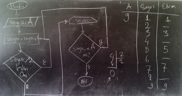 Döngüsel Akış Diagramı Algoritmaları