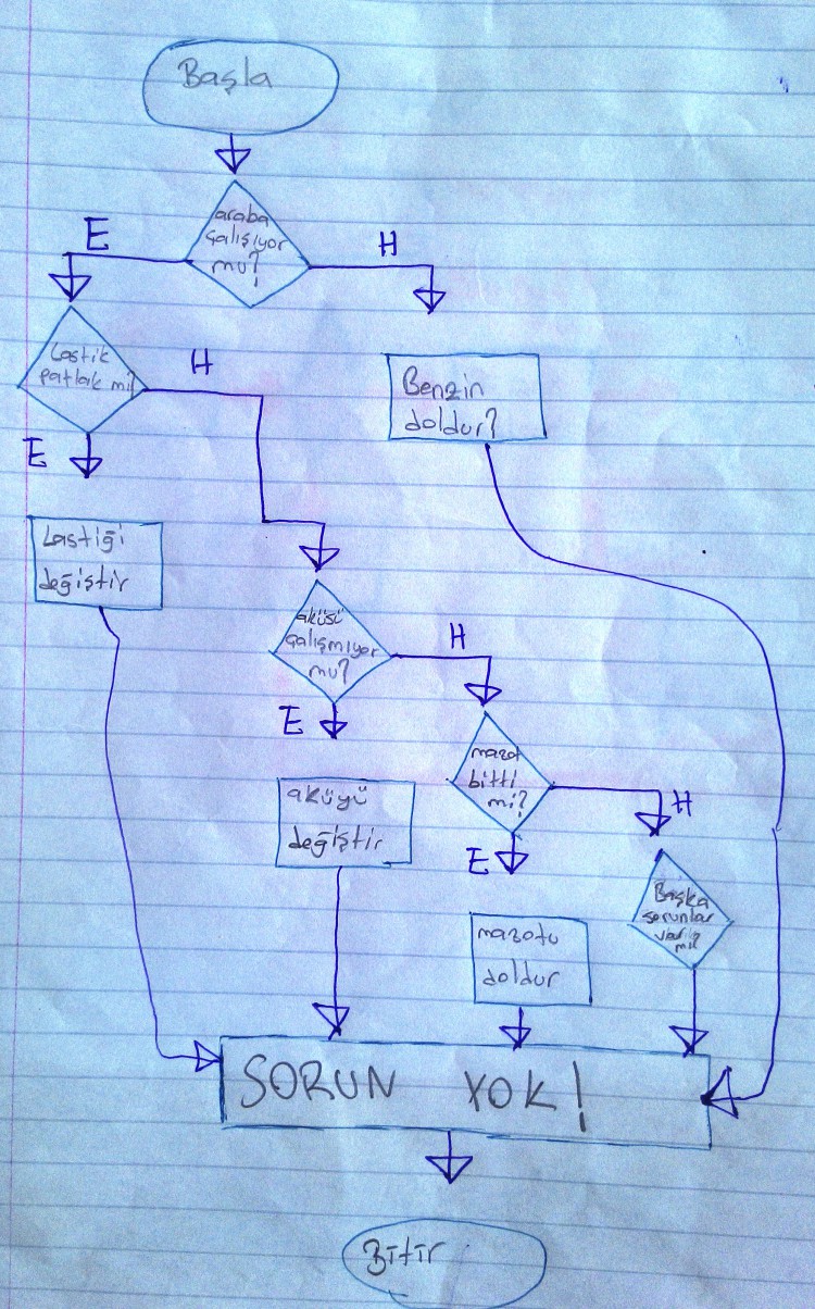 Mantıksal (Karşılaştırma İçeren) Akış Diagramları