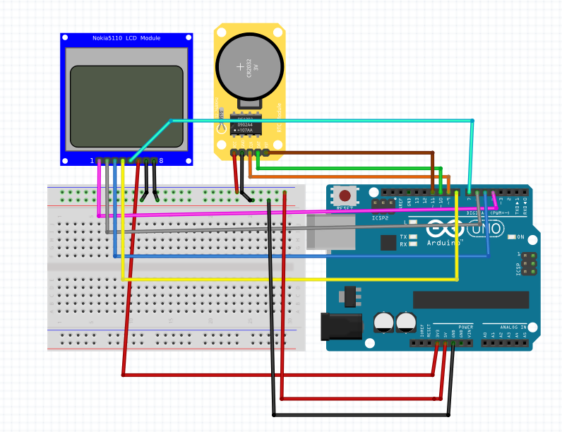 Arduino DS1302 ile Saat İşlemleri