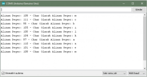 Arduino UNO ve Serial Komutları
