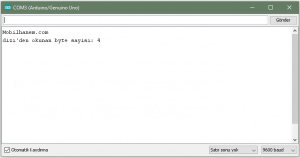 Arduino UNO ve Serial Komutları