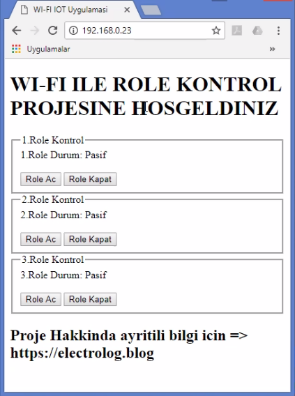 Nodemcu Kullanılarak Wi?fi? I?le IOT (nesneleri?n I?nterneti?) Uygulaması