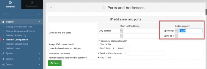 Terminal Kullanarak Webmin Portu Nasıl Değiştirilir?