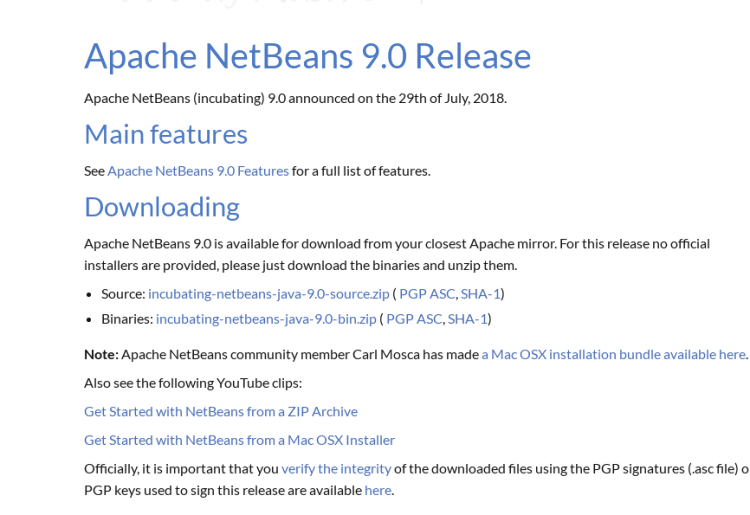 Netbeans 9.0