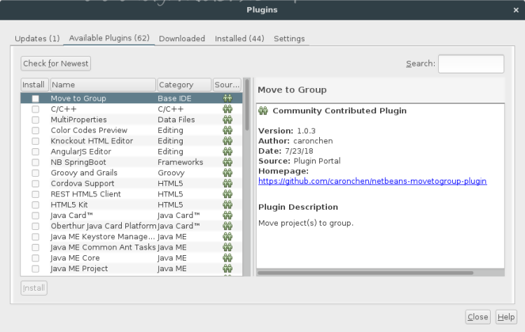 Netbeans 9.0 yada Apache NetBeans (Incubating)