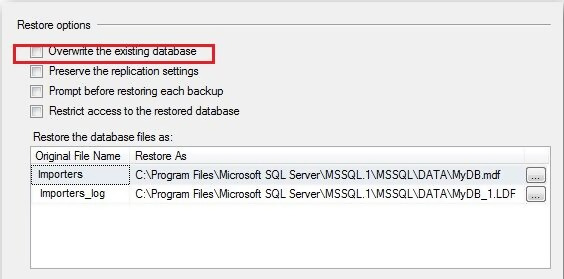 SQL Server'da Veritabanını .Bak Dosyasından Adım Adım Nasıl Geri Yüklenir
