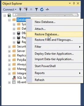 SQL Server'da Veritabanını .Bak Dosyasından Adım Adım Nasıl Geri Yüklenir