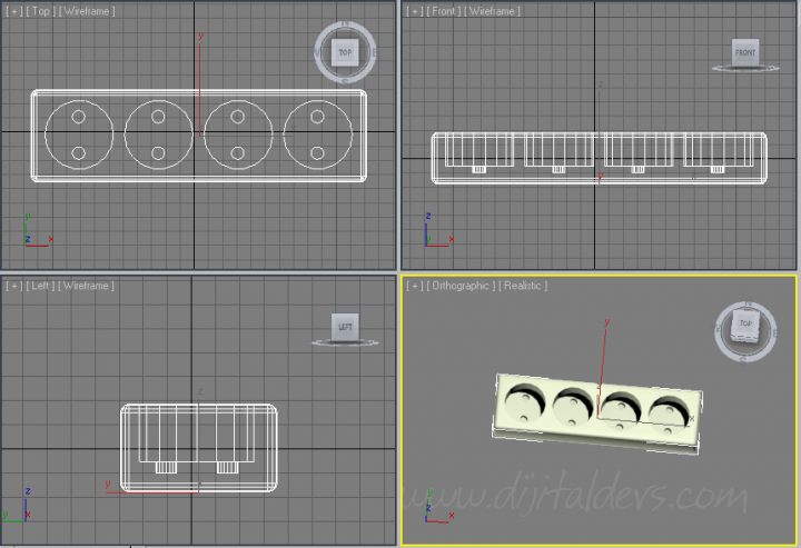 3D Max Boolean Kullanımı