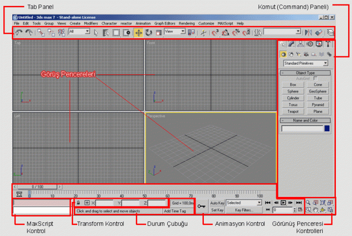 3D Max'e Giriş