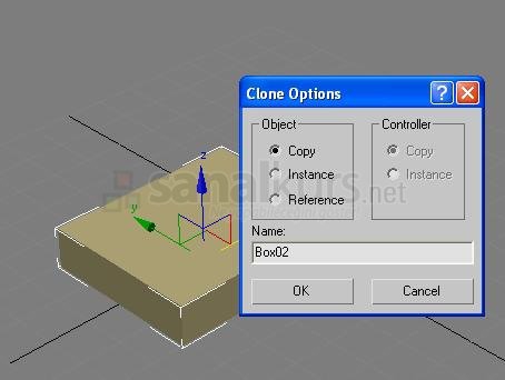 3D Max'te Clone (Kopyalama), Instance ve Referance İşlemleri