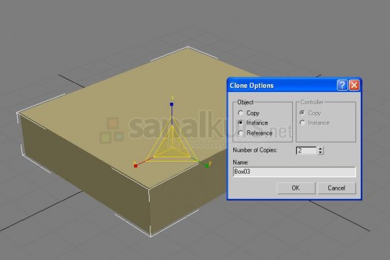 3D Max'te Clone (Kopyalama), Instance ve Referance İşlemleri