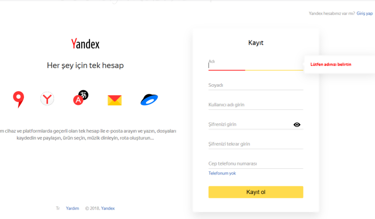 Yandex Mail Adresi Nasıl Alınır?