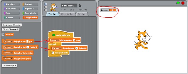 Scratch Çok Kullanılan Kodlar