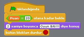 Scratch Çok Kullanılan Kodlar