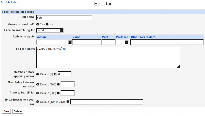 Webmin'e Fail2ban Eklentisini Kurmak